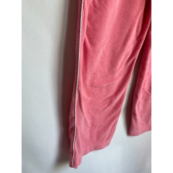 High Sierra Y2K Pull On Pink Velour Pants Size M Pink Barbiecore Juicy Wide Leg - Picture 2 of 7